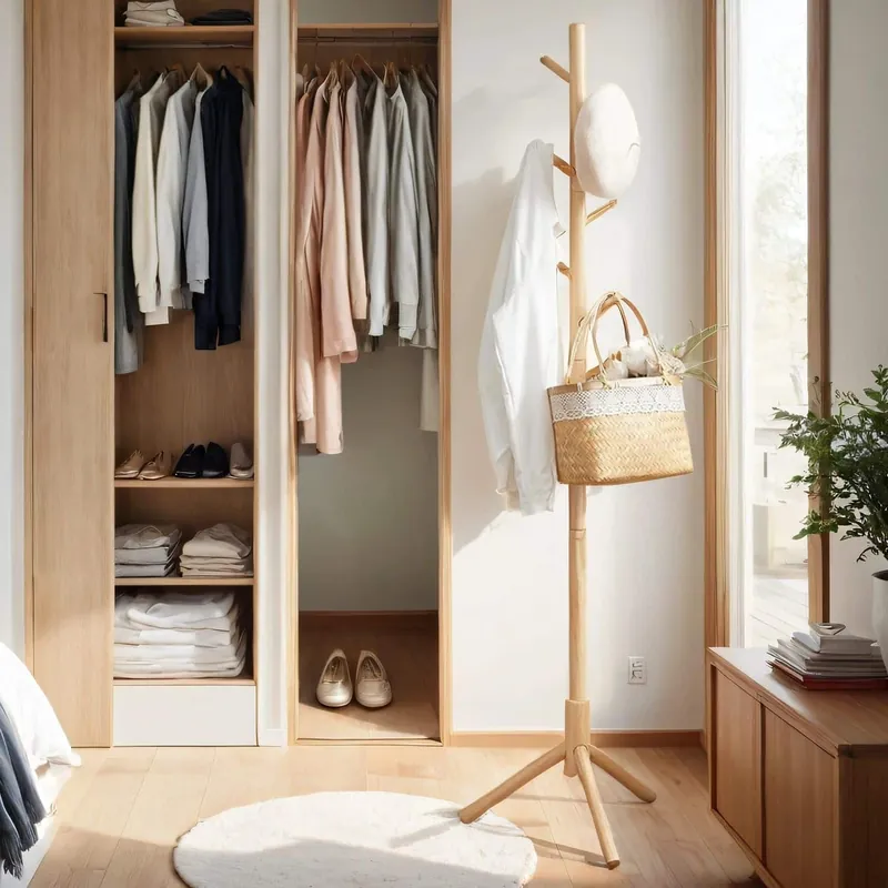 Letzte Chance Garderobenständer, Kleiderständer aus Massivholz, Garderobe in Baumform