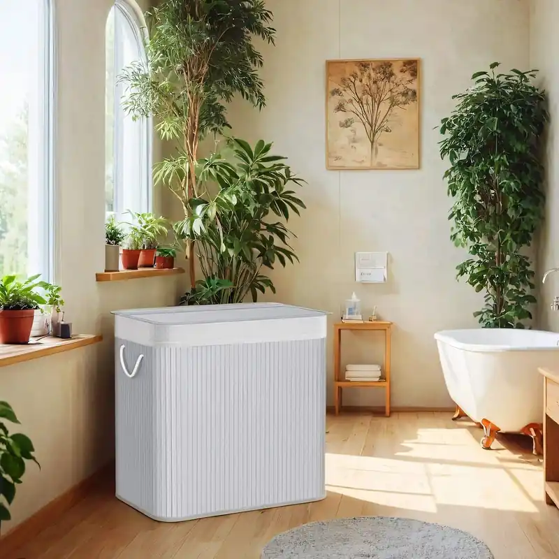 Direktkauf Wäschekorb, Wäschesammler 150 L, 3 Fächer