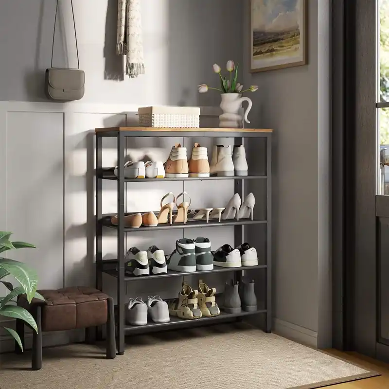 Schuhregal, Schuhablage, 5 Ebenen Preiswert