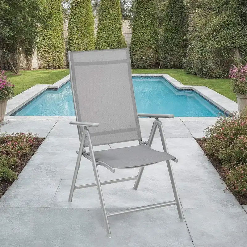 Direkt Vom Hersteller Gartenstuhl, Klappstuhl bis 150 kg belastbar, mit Metallgestell