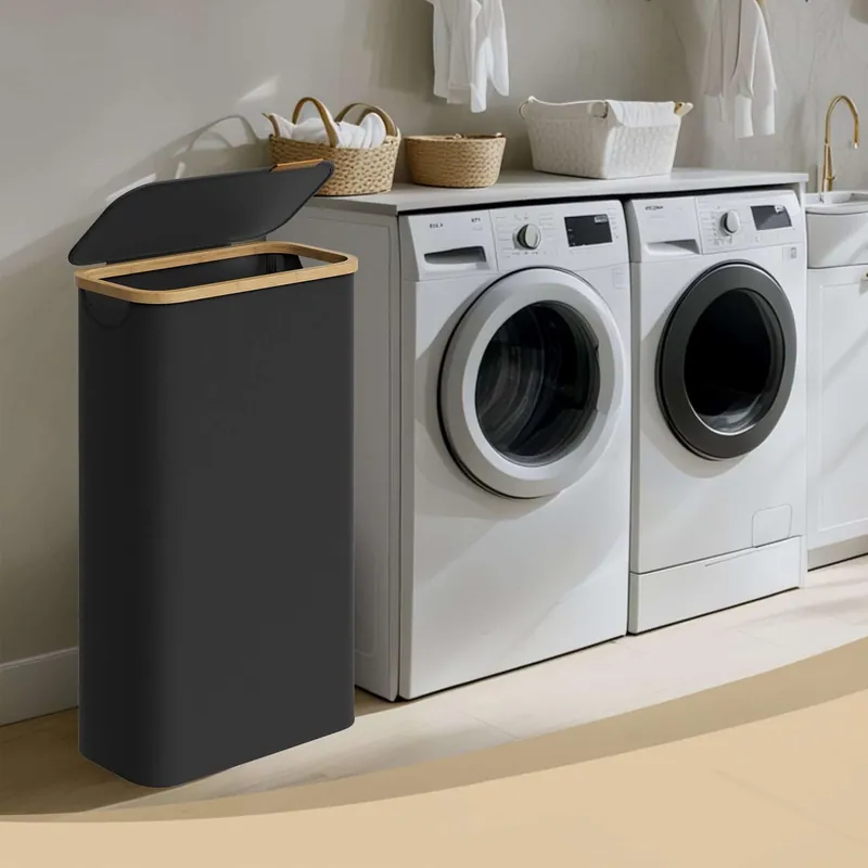 Wäschekorb, Wäschesammler mit Deckel, 65 L Sonderangebot