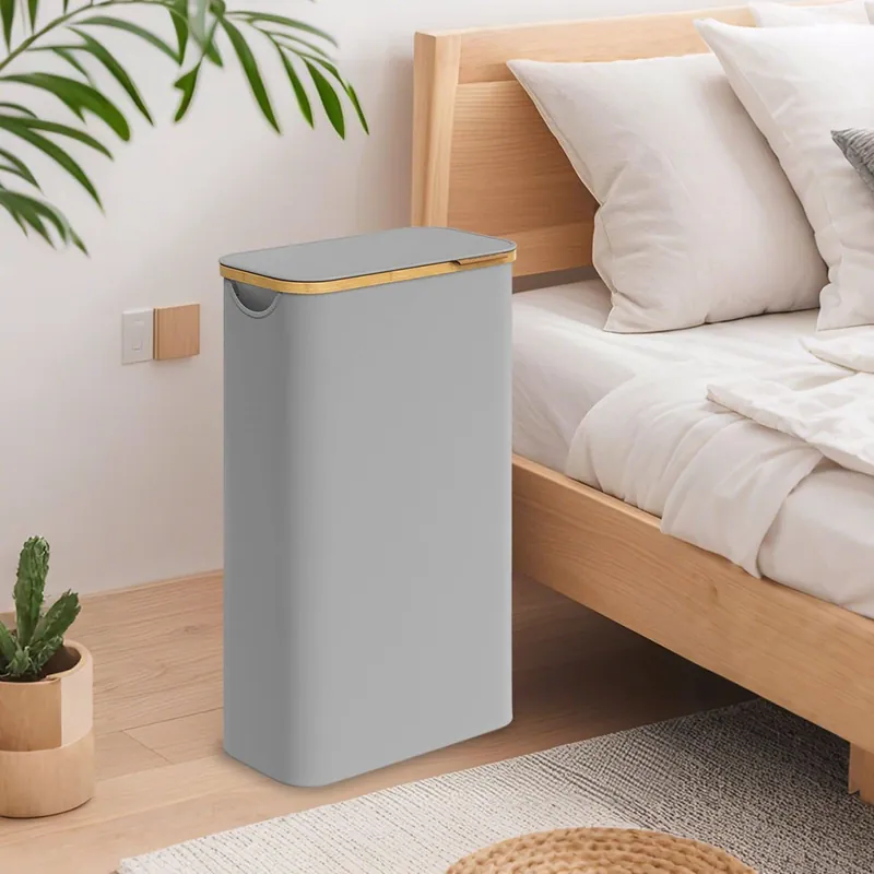 Nur Für Kurze Zeit Wäschekorb, Wäschesammler mit Deckel, 65 L