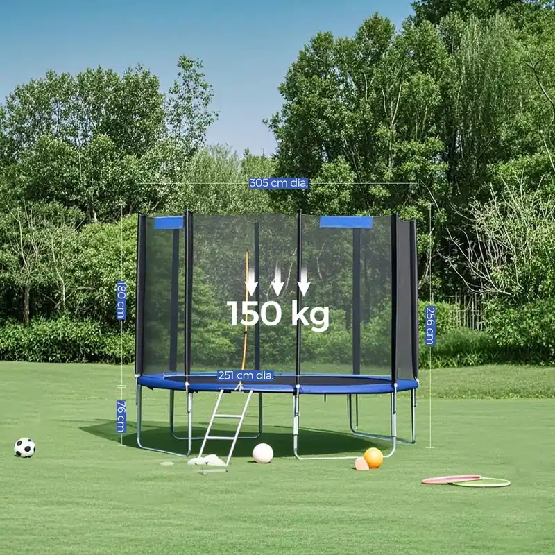Neue Kollektion Trampolin 305 cm, Gartentrampolin, mit Sicherheitsnetz