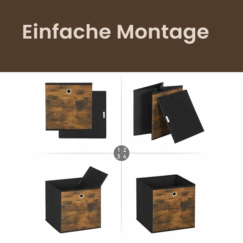 Günstig Aufbewahrungsbox, 6er Set, Ordnungsboxen