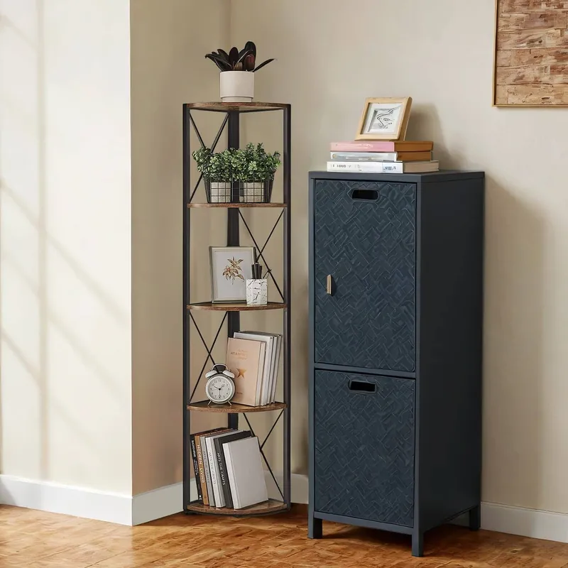 Heißes Angebot Eckregal mit 5 Ebenen, 160 cm hoch, Bücherregal