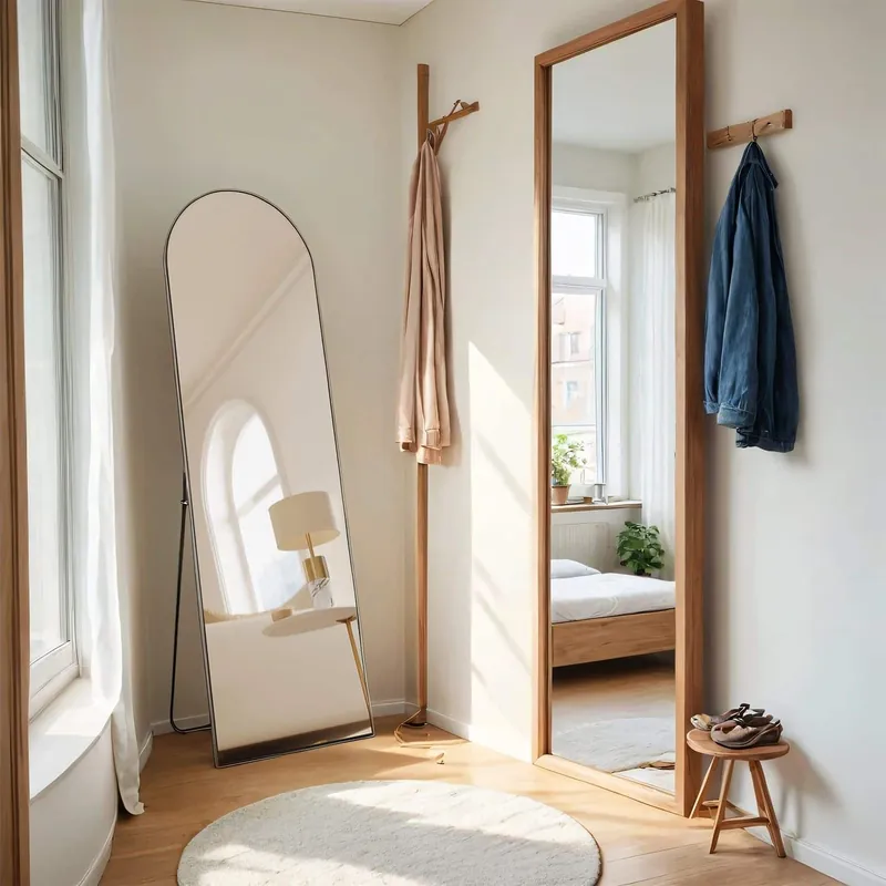 Ganzkörperspiegel, Spiegel gebogen, stehend oder wandmontiert Markenprodukt