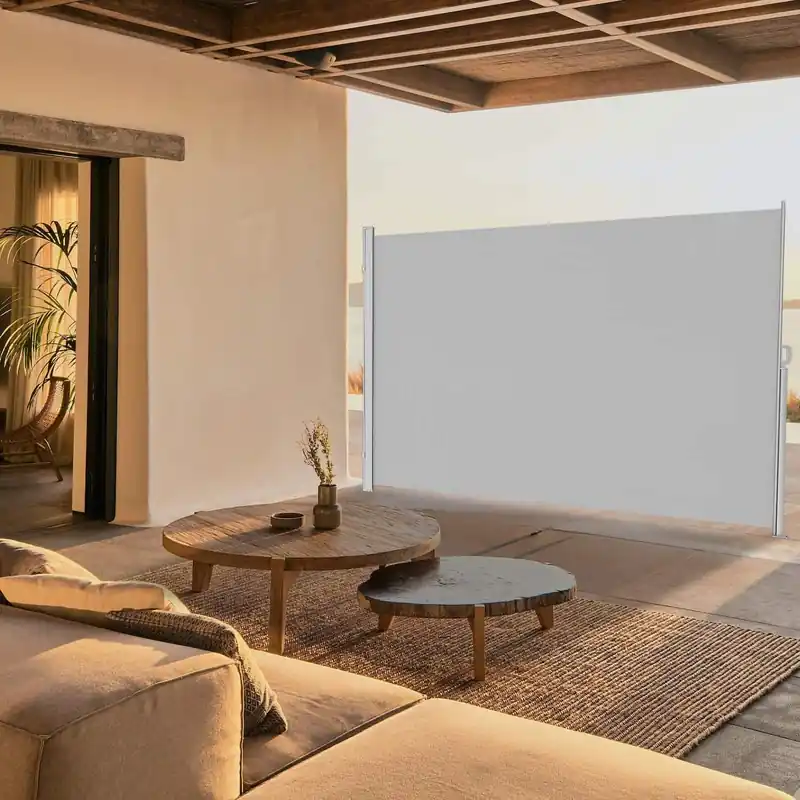 Neu Im Sortiment Seitenmarkise mit Stahl-Kasten, rostbeständig, ausziehbar