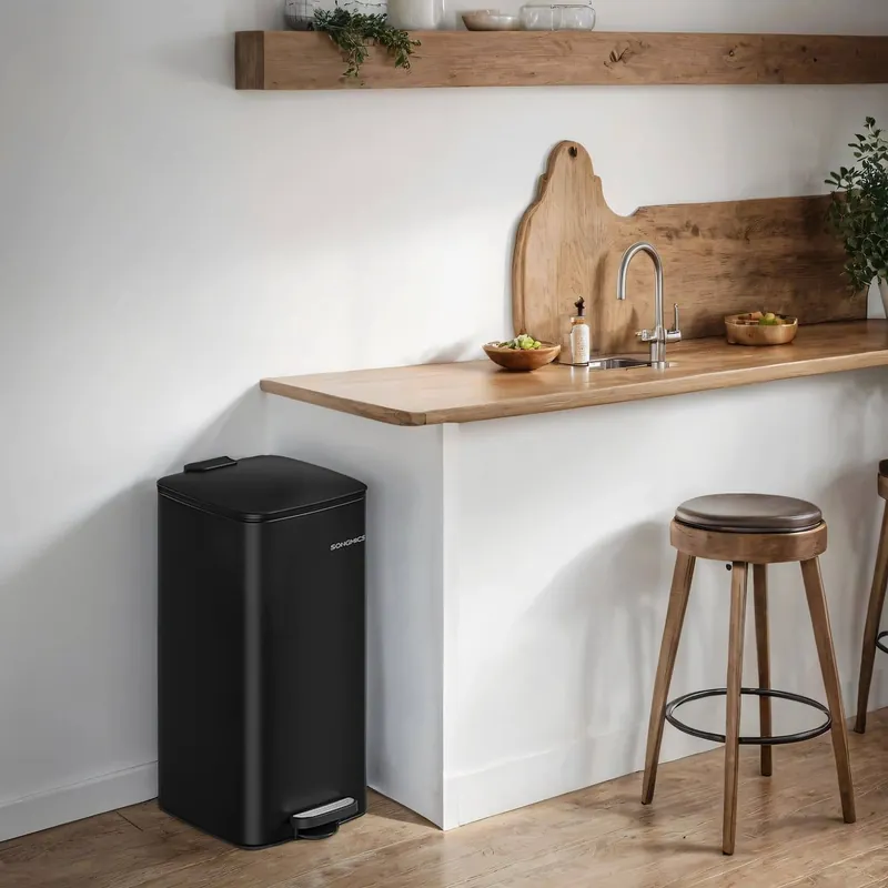 Mülleimer Küche, 30 Liter Abfalleimer, Tretmülleimer Schnäppchen