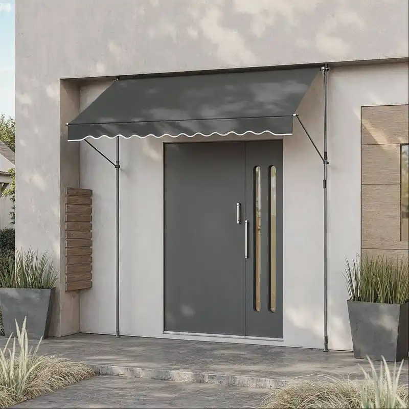 Top-Seller Klemmmarkise, Balkonmarkise, höhenverstellbar