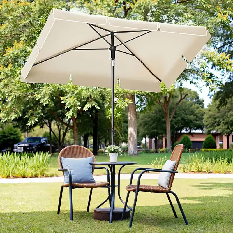 Sonnenschirm 230 x 150 cm, Balkonschirm UPF 50+, Sonnenschutz Kostenloser Rückversand