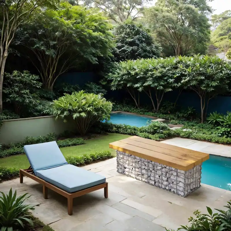 Gabionenkorb, Metall-Steinkorb mit 5 x 10 cm Maschenweite für Mauersteine Highlight