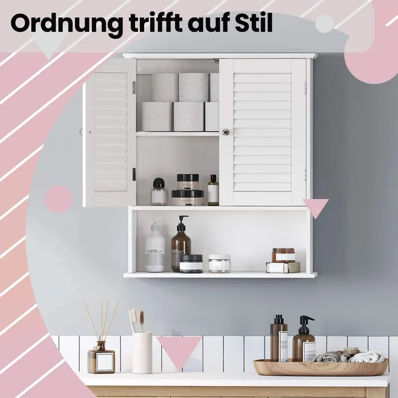 Badezimmerschrank, Wandschrank, Medizinschrank mit verstellbarem Einlegeboden Saisonangebot