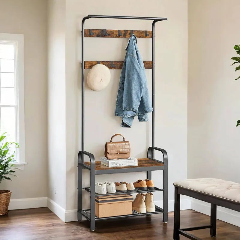 Schnäppchen Garderobenständer, Garderobe, mit Schuhbank