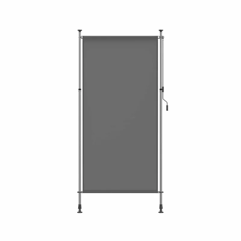 Senkrechtmarkise höhenverstellbar 120 x (220-300) cm anthrazitgrau Geprüft