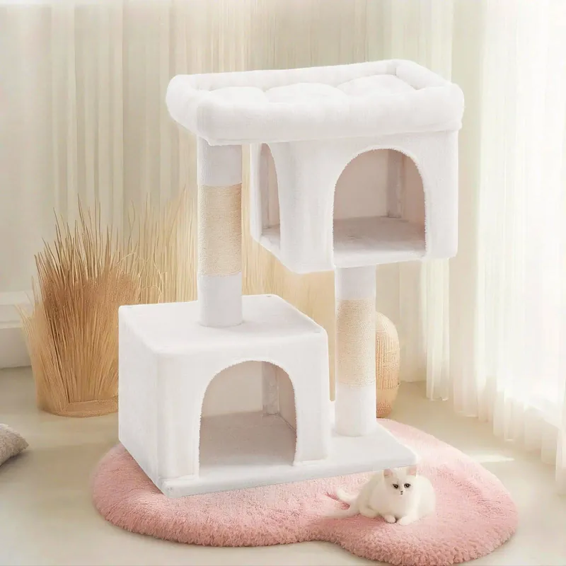 101 cm hoher Kratzbaum, Katzenbaum, große Plattform Markenware