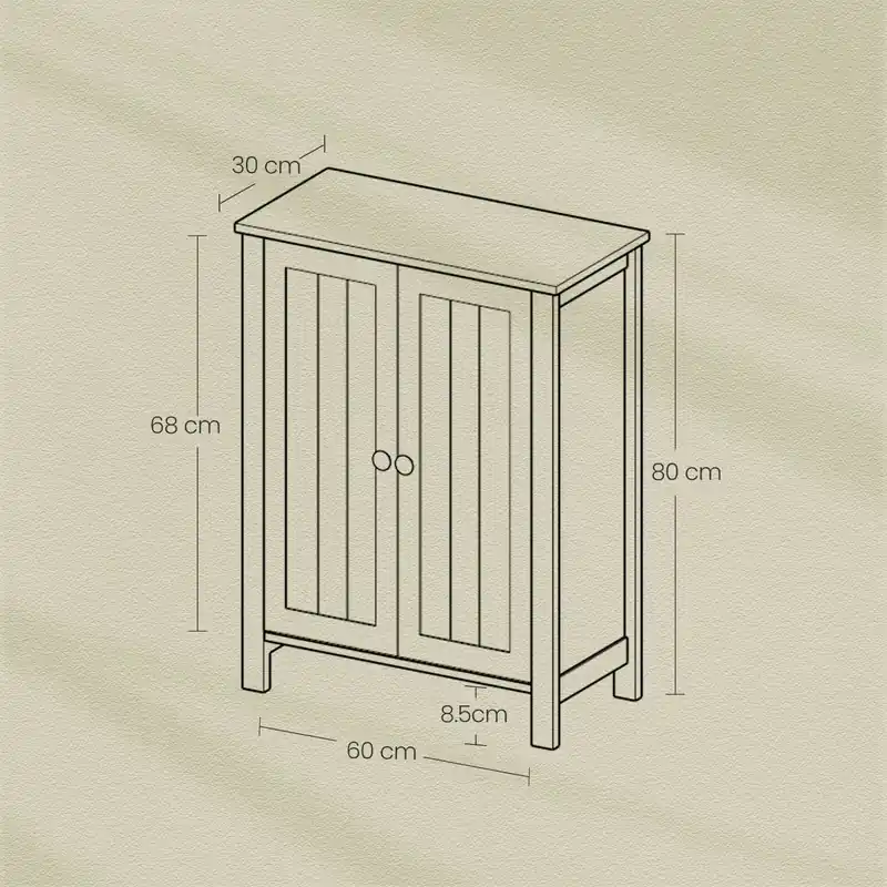 Ausverkauf Badezimmerschrank, freistehender Badschrank, Aufbewahrungsschrank