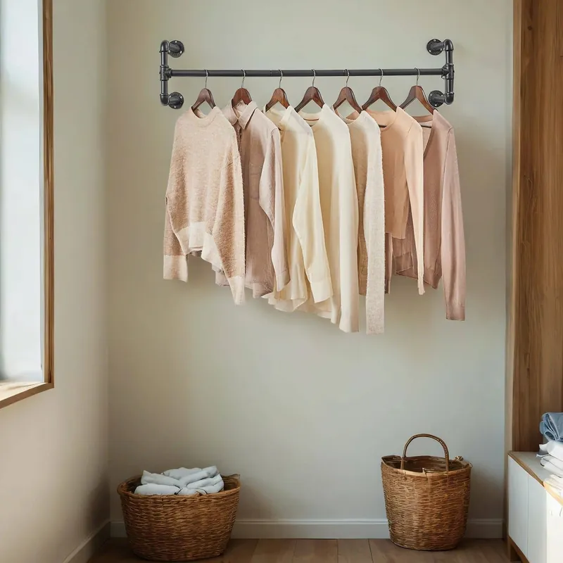 Wandgarderobe, Kleiderstange, Röhrenimitat Angebot