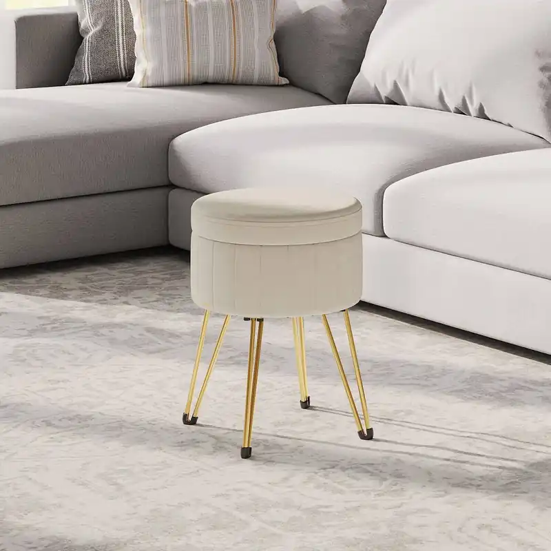 Finale Aktion Sitzhocker, Hocker mit Stauraum, runder Sitzhocker