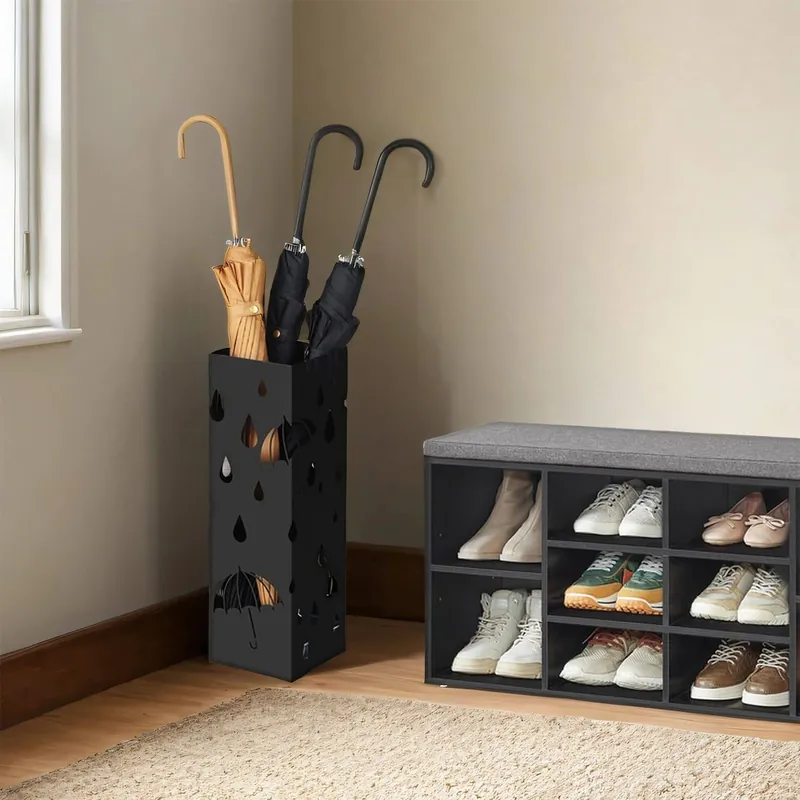 Jetzt Bestellen Regenschirmständer, Schirmständer aus Metall, quadratisch