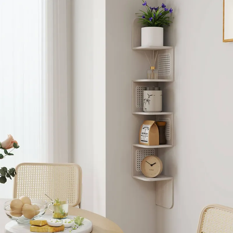 Nur Heute Eckregal, Wandregal 5 Ebenen, Schweberegal