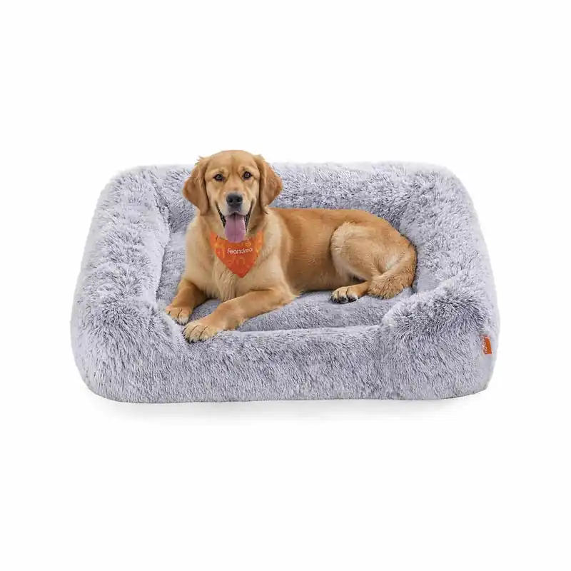 Sofort Bestellen Hundebett 106 x 75 x 20 cm mit erhöhten Rändern und abnehmbarem Bezug