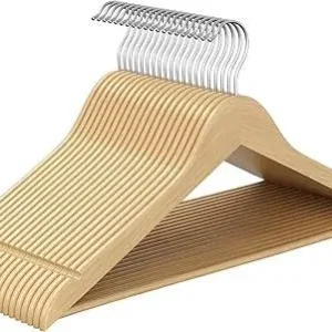 Holzbügel 20er Set mit 360° drehbaren Haken naturfarben Sofort Bestellen