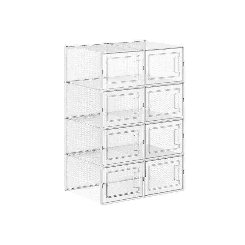 Stapelbare Schuhboxen 8er Set Kostenfreie Lieferung