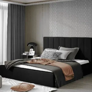 Zertifiziert Polsterbett Audrey von Eltap mit Bettkasten & hohem Kopfteil in verschiedenen Stoffen & Größen wählbar