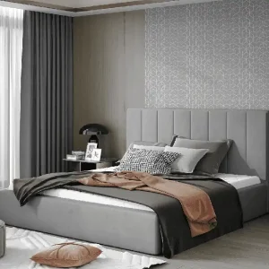 Polsterbett Audrey von Eltap mit Bettkasten & hohem Kopfteil in verschiedenen Stoffen & Größen wählbar Begrenztes Angebot