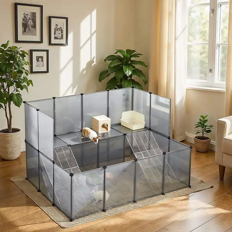 Freigehege für Kaninchen, Gehege für Kleintiere, 143 x 108 x 93 cm Sofort Bestellen