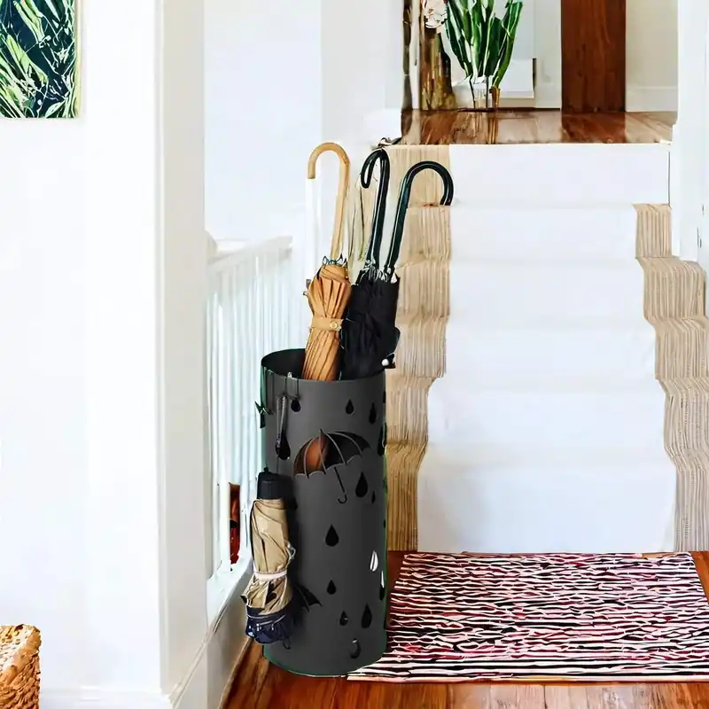 Bestpreis Regenschirmständer, Schirmständer, rund