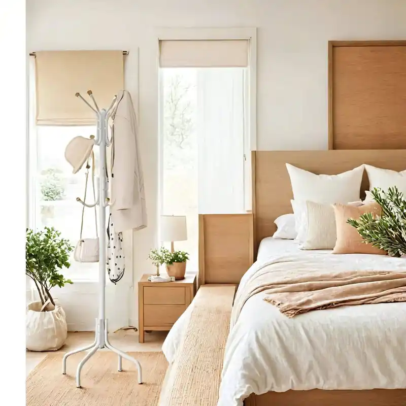 Garderobenständer, Kleiderbügel aus Metall mit 12 Haken, Garderobe Mega-Angebot