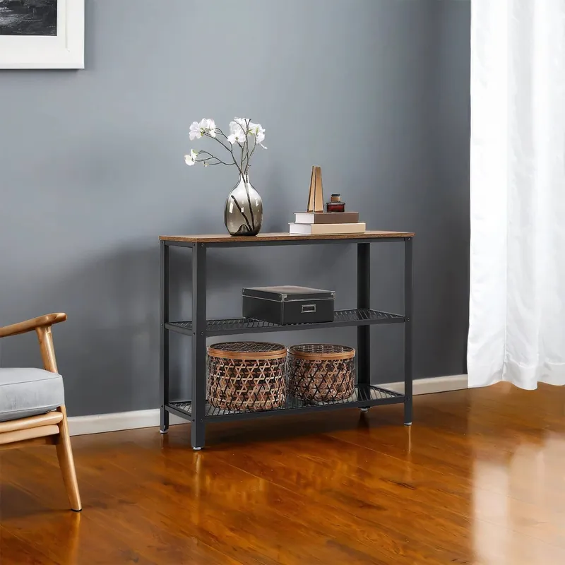 Highlight Industriestil Konsolentisch mit 3 Ebenen