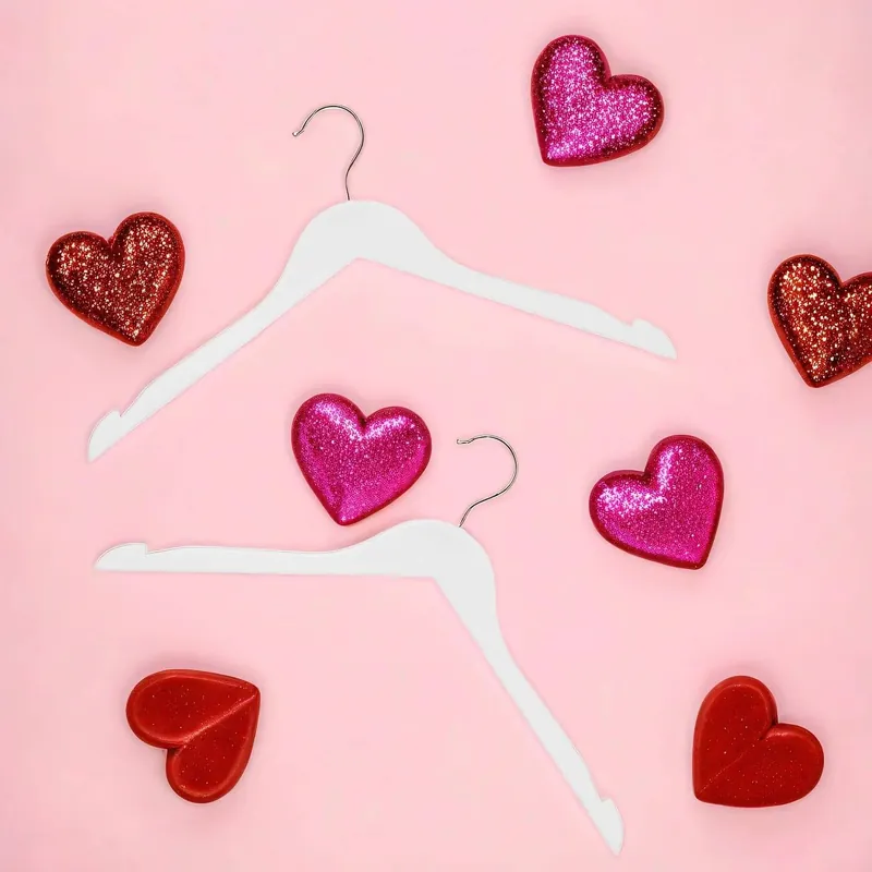 Garantierte Lieferung Schlichte Bügel 20 Stück Weiß