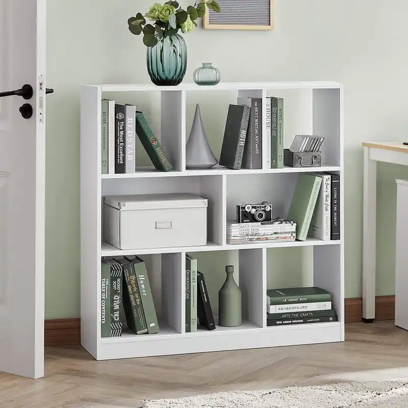 Finale Aktion Bücherregal 8 Fächer Weiß