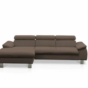 Echtleder Ecksofa Micky mit Schlaffunktion und Bettkasten - Cotta Kracherpreis