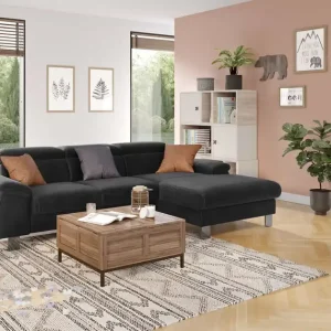 Cord Ecksofa Micky mit Schlaffunktion und Bettkasten - Cotta Zertifiziert