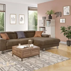 Cord Ecksofa Micky mit Schlaffunktion und Bettkasten - Cotta Mega-Angebot