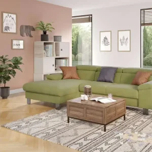 Must-Have Ecksofa Micky mit Schlaffunktion & Bettkasten - Cotta