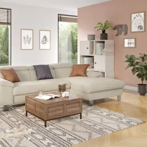 Kostenloser Versand Ecksofa Micky mit Schlaffunktion & Bettkasten - Cotta