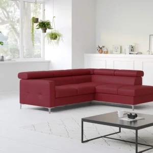 Echtleder Ecksofa Sammy mit Schlaffunktion & Bettkasten - Cotta Meistverkauft