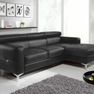 Echtleder Ecksofa Sammy mit Recamiere & Schlaffunktion – Cotta Garantierte Lieferung
