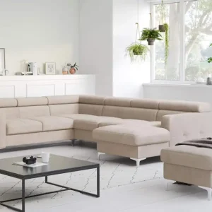 Begrenztes Angebot Wohnlandschaft Sammy - All Senses - mit Schlaffunktion & Bettkasten - Cotta