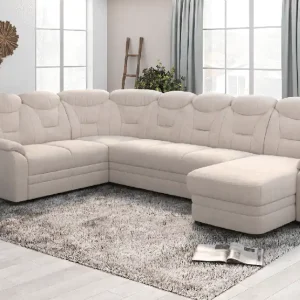 Kostenloser Versand Wohnlandschaft Marcus mit Schlaffunktion & Bettkasten - Cotta