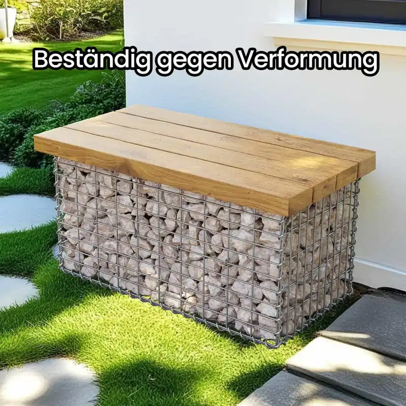 Drahtkorb 100 x 50 x 50 cm 2er Set silber Neue Kollektion