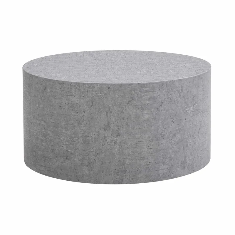 Preisreduziert Couchtisch MONOBLOC 60x60x30 cm in Beton-Optik Grau