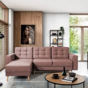 Knallerangebot Ecksofa Asgard L mit Schlaffunktion – Eltap Monolith Retro