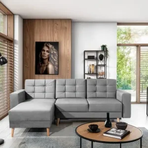 Ecksofa Asgard L mit Schlaffunktion – Eltap Monolith Retro Begrenztes Angebot