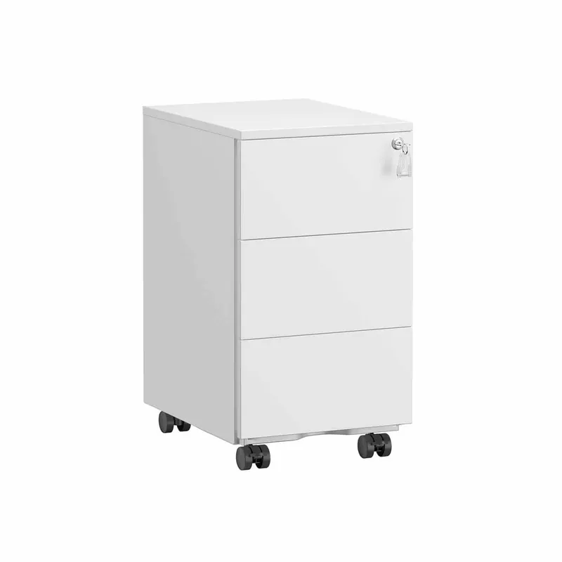 Schubladenschrank mit 3 Schubladen 40 x 30 x 54 cm mattweiß Jetzt Kaufen