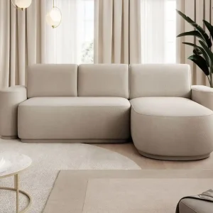 Bestpreis Ecksofa Aurumm mit Schlaffunktion – Eltap Amore Stoff modern